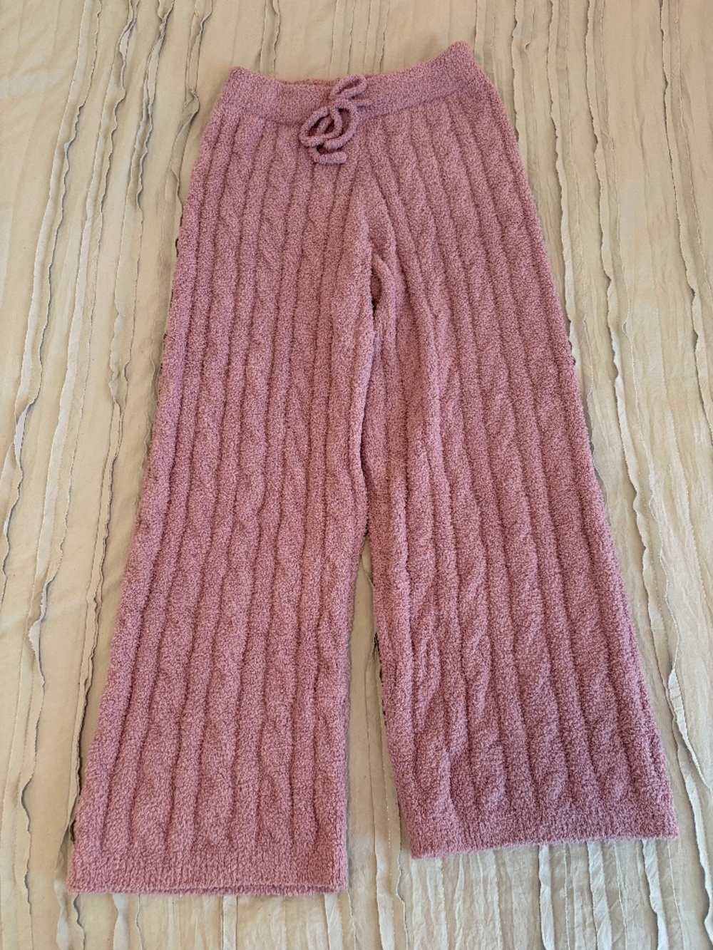 Anrabess Fuzzy Braided Lounge Pants | Size M